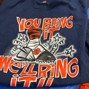 Hanes XL Auburn University “You Bring It…” Blue 2011 Auburn Vs Mississippi